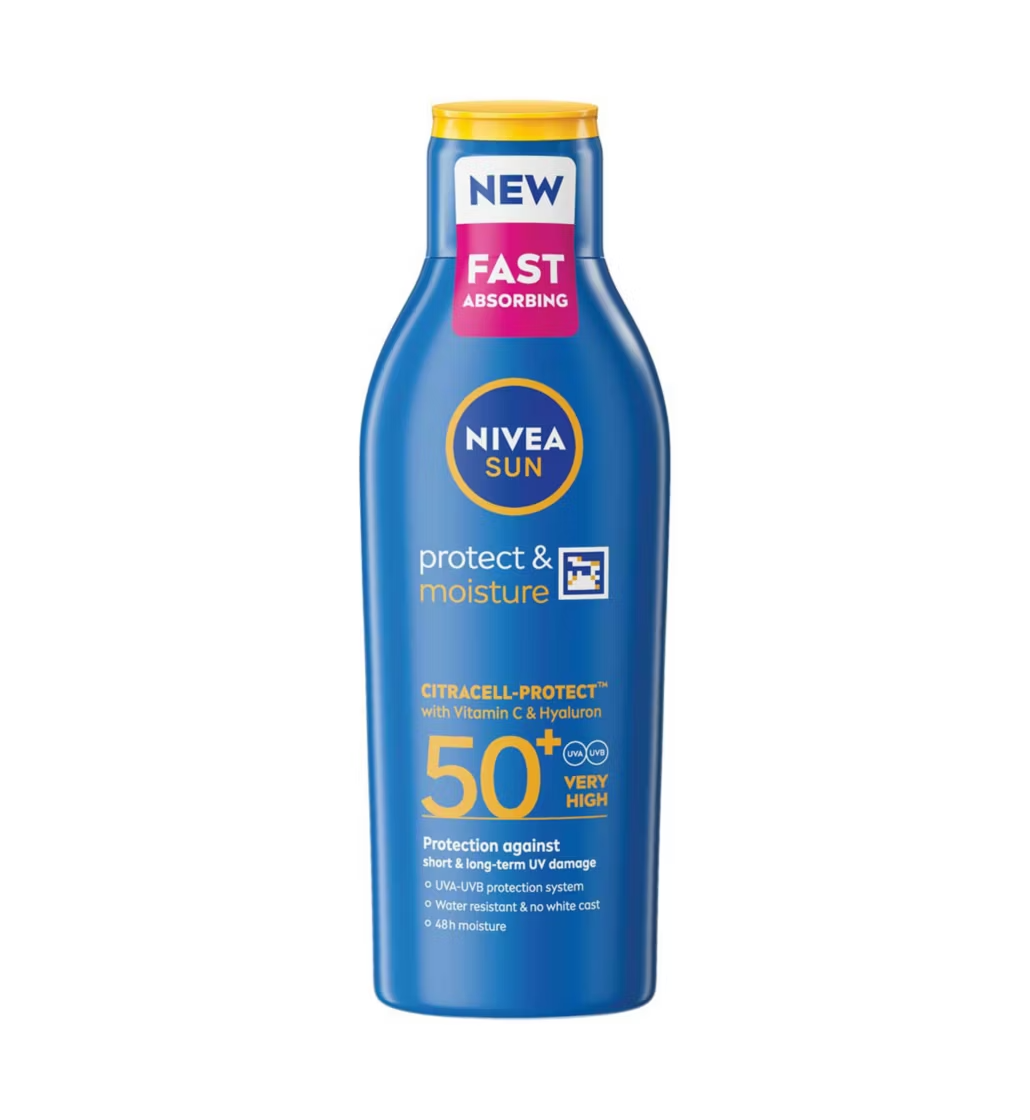 NIVEA SUN Protect & Moisture Sun Cream Lotion SPF 50+ 200ml