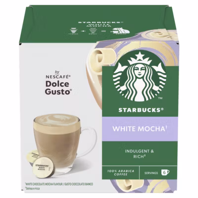 Starbucks ® White Mocha By Nescafé Dolce Gusto, Coffee Pods x12 (6 Servings)