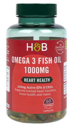 Holland & Barrett Omega 3 Fish Oil 1000mg 60 Capsules