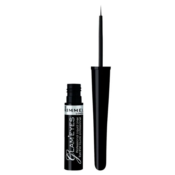 Rimmel Glam'Eyes Liquid EyeLiner Black Glamour 1