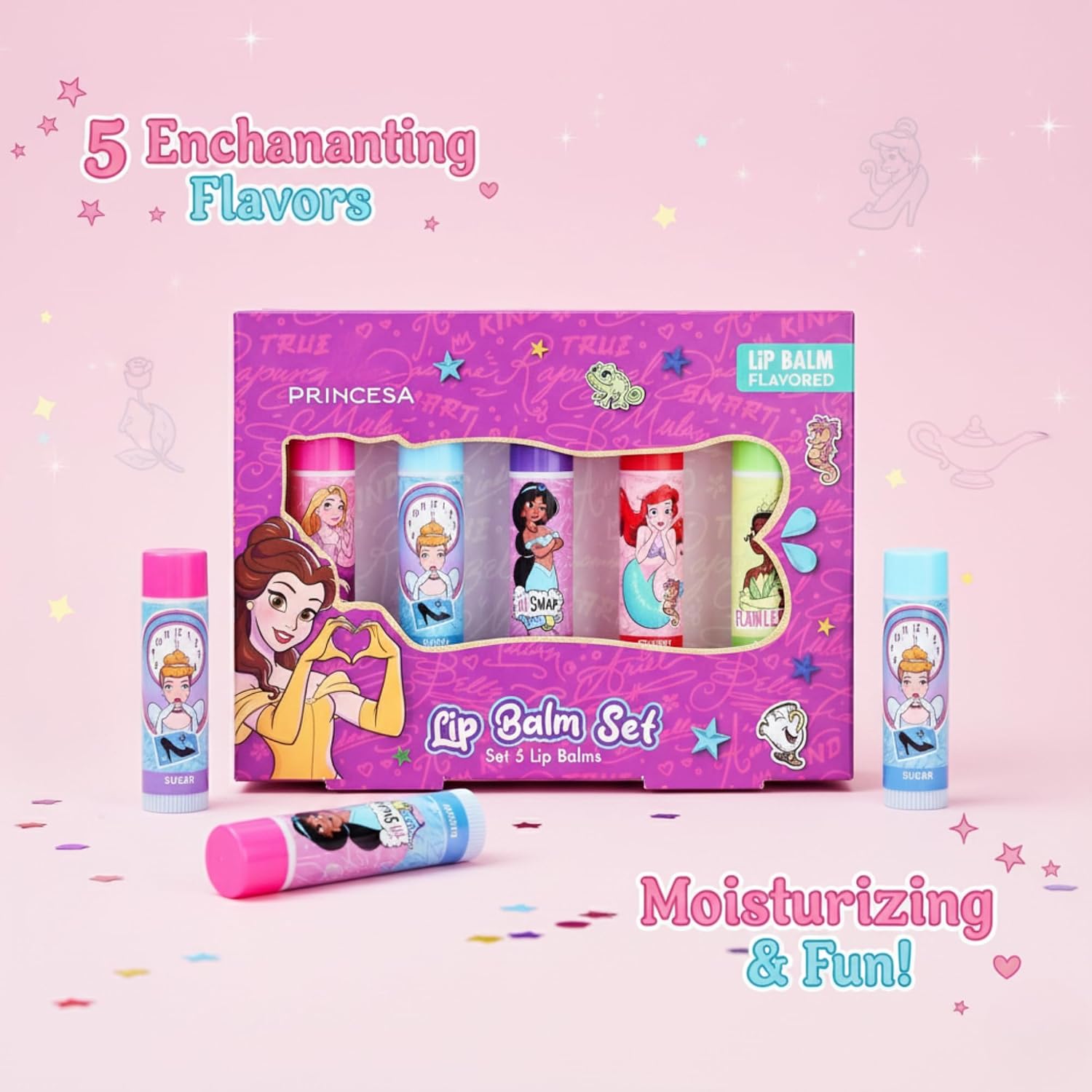 Disney Princess Lip Balm Set of 5