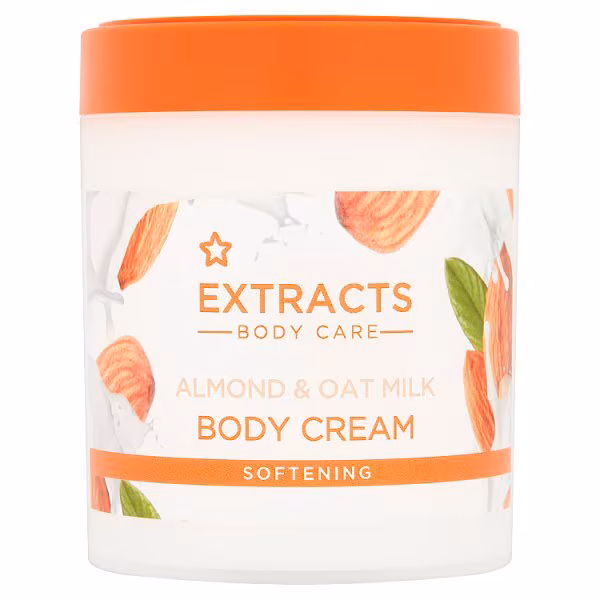 Superdrug Extracts Almond & Oat Milk Body Cream 475ml