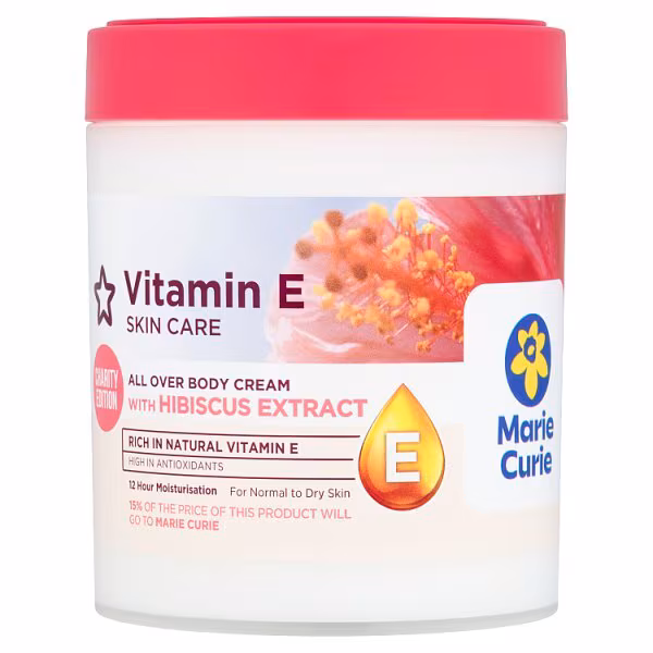 Superdrug Vitamin E All Over Body Moisturiser Hibiscus 465ml