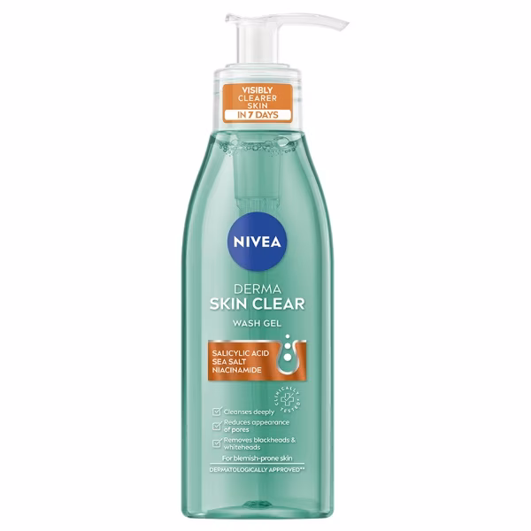 Nivea Derma Skin Clear Wash Gel 150ml