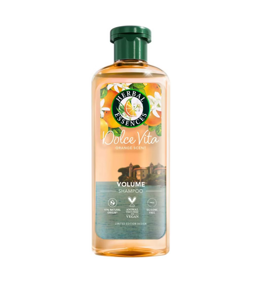 Herbal Essences Orange Scent Volume Shampoo 250ml for Fine Hair, Limited Edition, Silicone Free