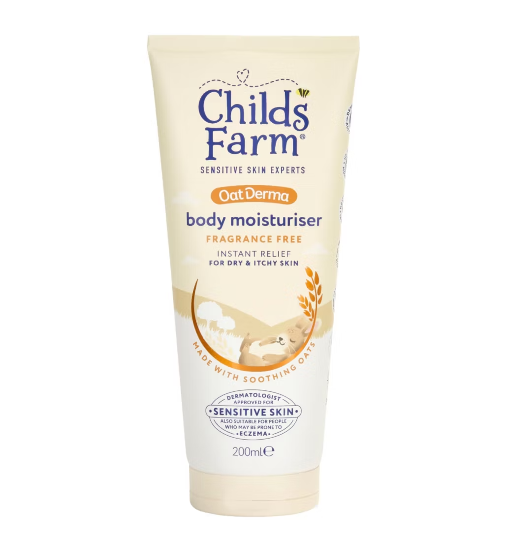 Childs Farm OatDerma Body Moisturiser 200ml Fragrance Free Sensitive Skin Baby Kids