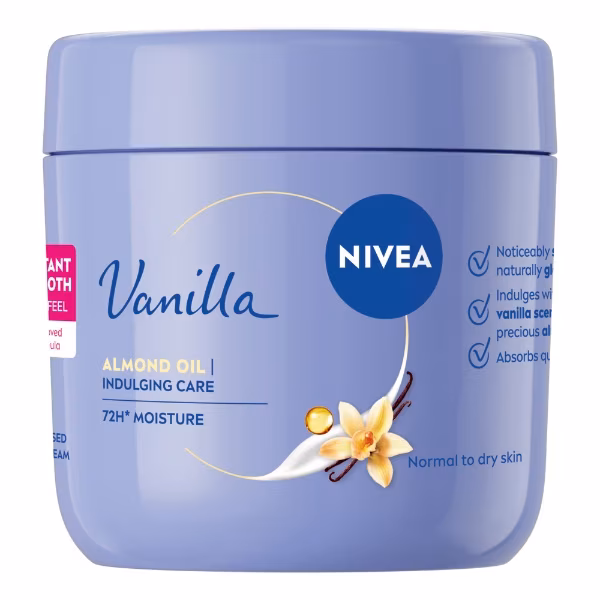 Nivea Body Jar Vanilla Almond Oil Crème 400Ml