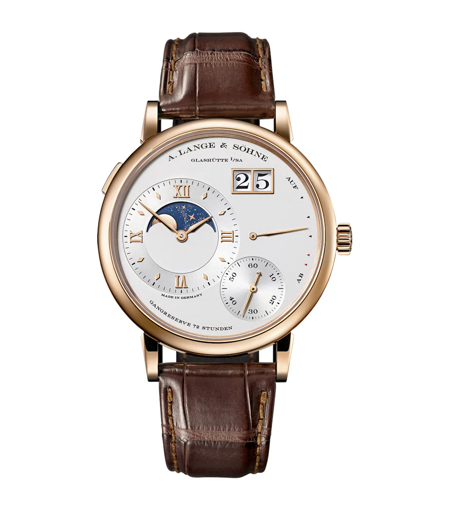 A. Lange & Söhne Rose Gold Lange 1 Moon Phase Watch 41mm