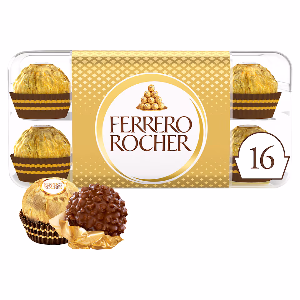 Ferrero Rocher Chocolate Pralines Gift Box 16 Pieces 200g