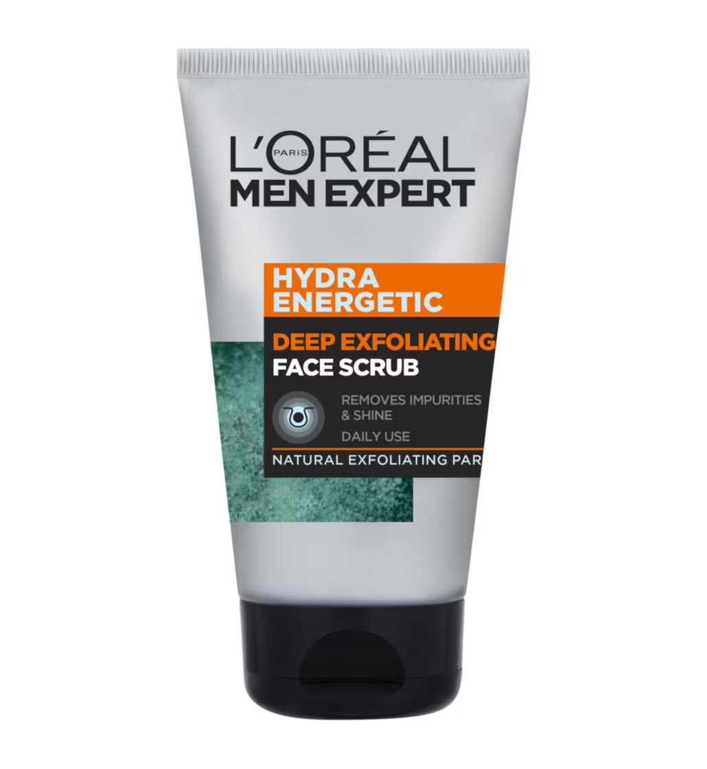 Image of L'Oreal Men Expert Hydra Energetic Deep Exfoliating Pore-Cleansing & Purifying Face Scrub 100ml offer L'Oreal Men Expert Hydra Energetic Deep Exfoliating Pore-Cleansing & Purifying Face Scrub 100ml