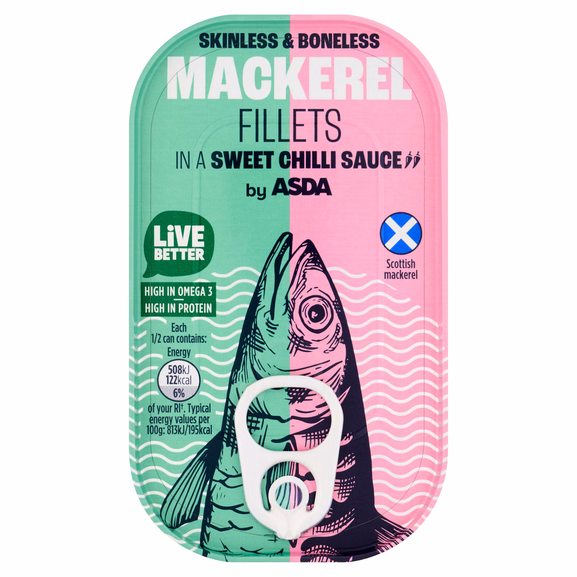 ASDA Mackerel Fillets in a Sweet Chilli Sauce 125g