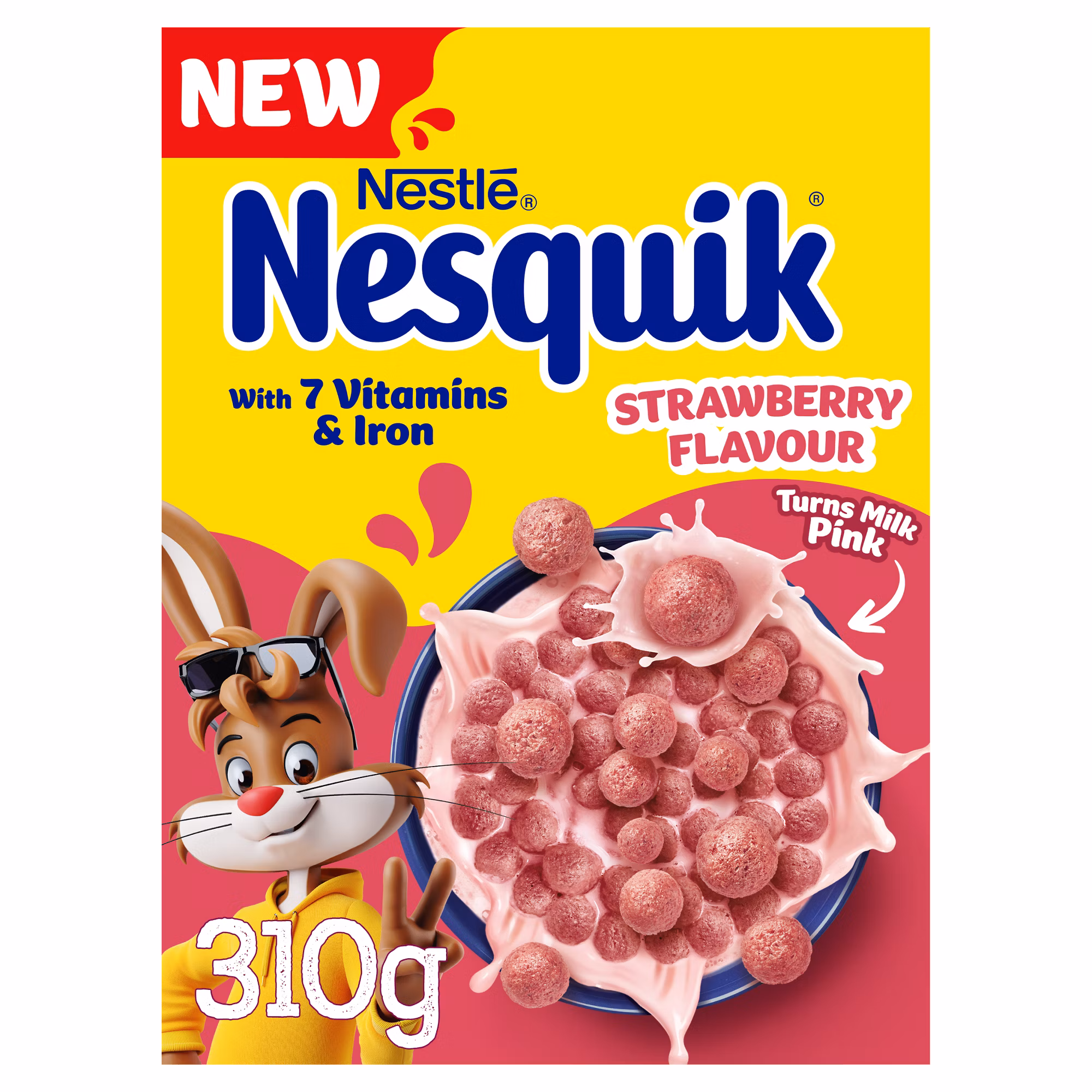 Nesquik Nestlé Strawberry Flavoured Breakfast Cereal 310g