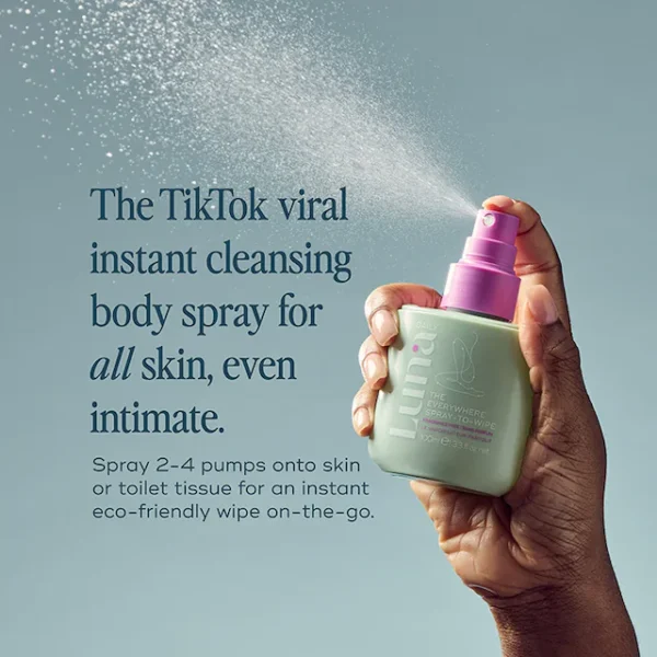 Luna Daily The Everywhere Spray-to-Wipe Fragrance Free 100ml - Image 2