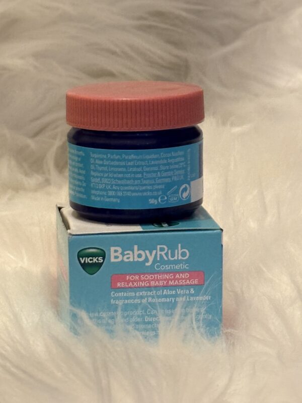 Vicks BabyRub Ointment for Soothing & Relaxing Baby Massage Jar 50g - Image 2