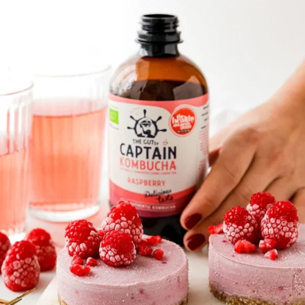 The GUTsy Captain Kombucha California Raspberry Bio-Organic Drink 400ml - Image 3