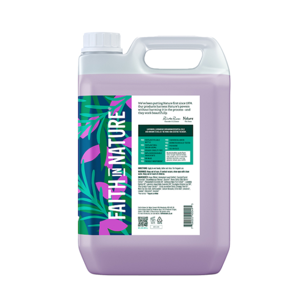 Faith In Nature Lavender & Geranium Hand Wash 5 Litre - Image 2