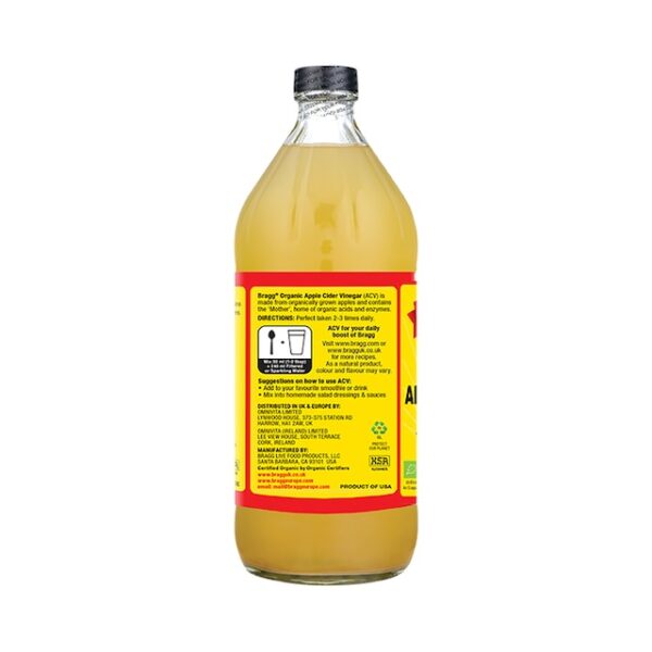 Bragg Organic Apple Cider Vinegar with The Mother 946ml - Image 4