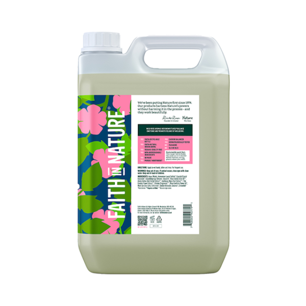 Faith in Nature Wild Rose Hand Wash 5 Litre - Image 2