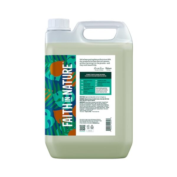 Faith in Nature Coconut Hand Wash 5 Litre - Image 2