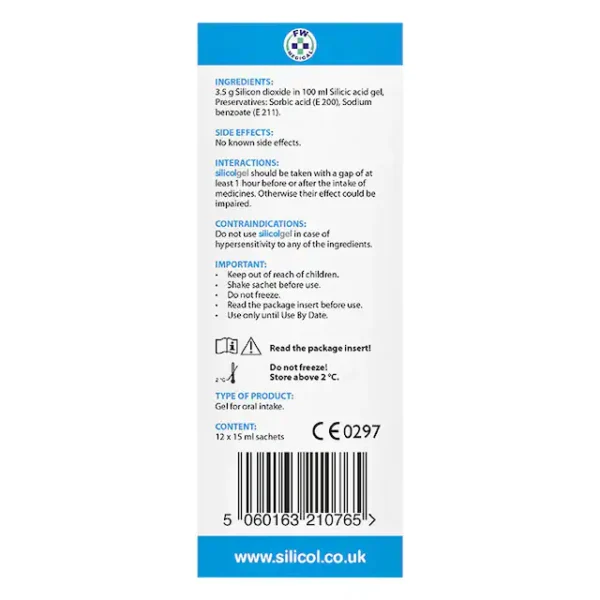 Silicolgel Colloidal Silicic Acid Sachets 12x15ml - Image 5