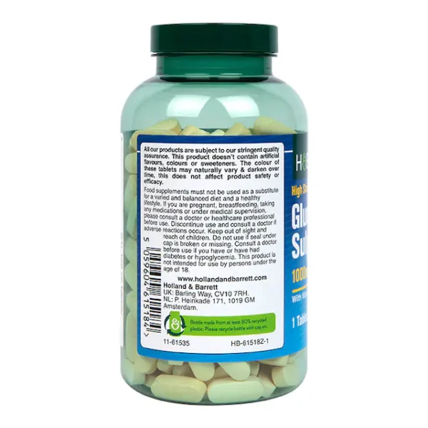 Holland & Barrett Glucosamine Sulphate 1000mg 240 Tablets - Image 3