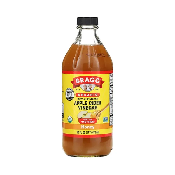 Bragg Organic Honey Apple Cider Vinegar with The Mother 473ml