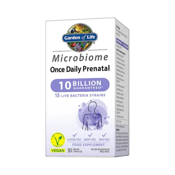 Garden of Life Microbiome Once Daily Prenatal 30 Capsules - Image 2