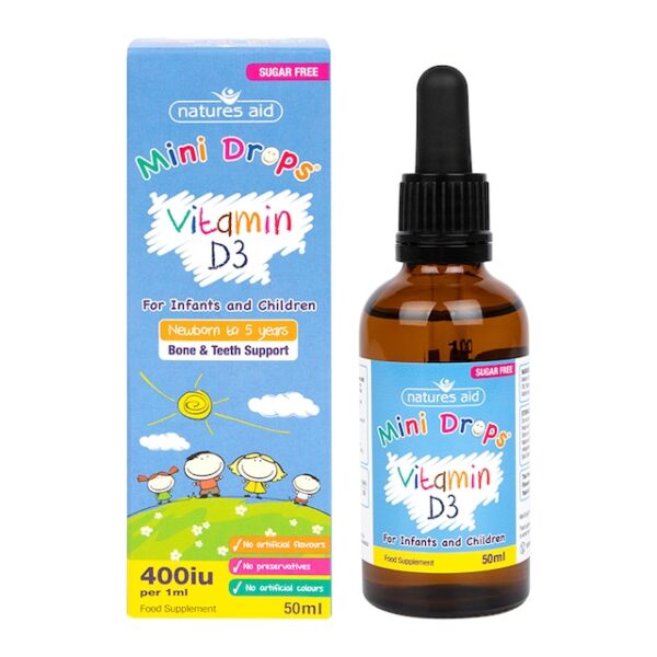 Natures Aid Vitamin D3 Drops for Children 50ml