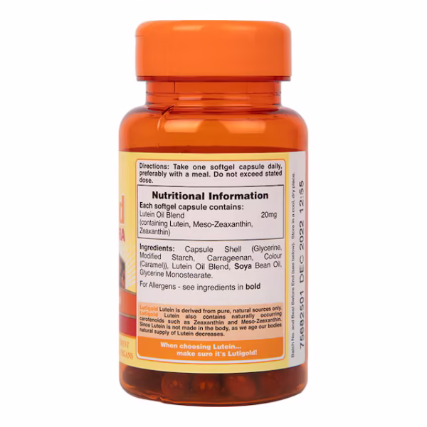 Holland & Barrett Lutigold Extra 30 Capsules 20mg - Image 3