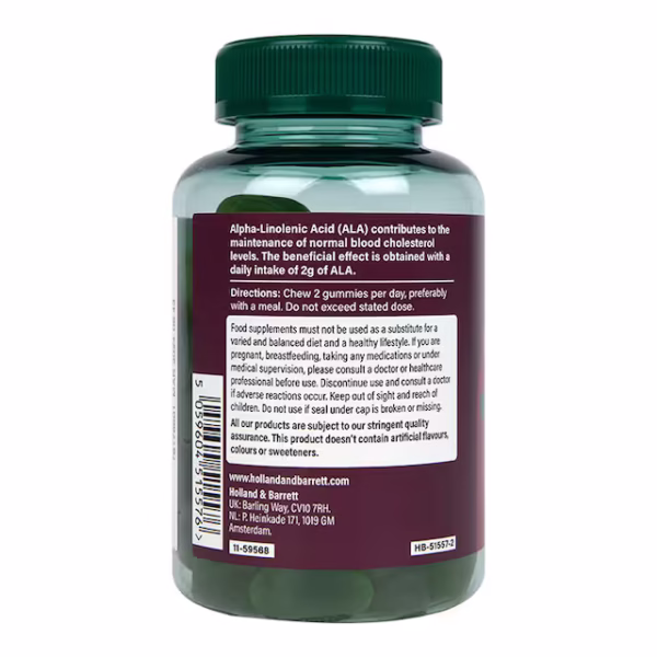 Holland & Barrett Vegan Triple Omega 3-6-9 Oil 60 Gummies - Image 2
