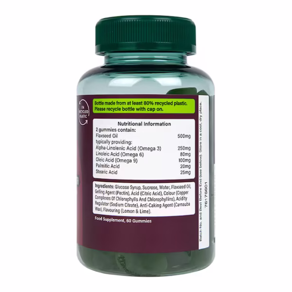Holland & Barrett Vegan Triple Omega 3-6-9 Oil 60 Gummies - Image 3