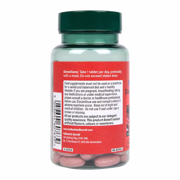 Holland & Barrett High Strength Cranberry Extract 400mg 90 Tablets - Image 2