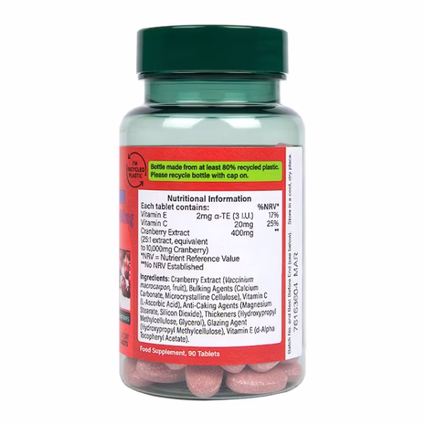 Holland & Barrett High Strength Cranberry Extract 400mg 90 Tablets - Image 3