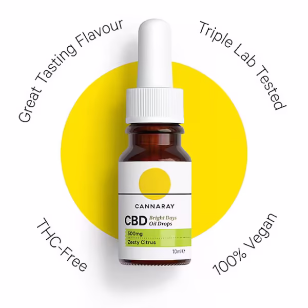 Cannaray Bright Days CBD Oil 500mg 10ml - Image 4