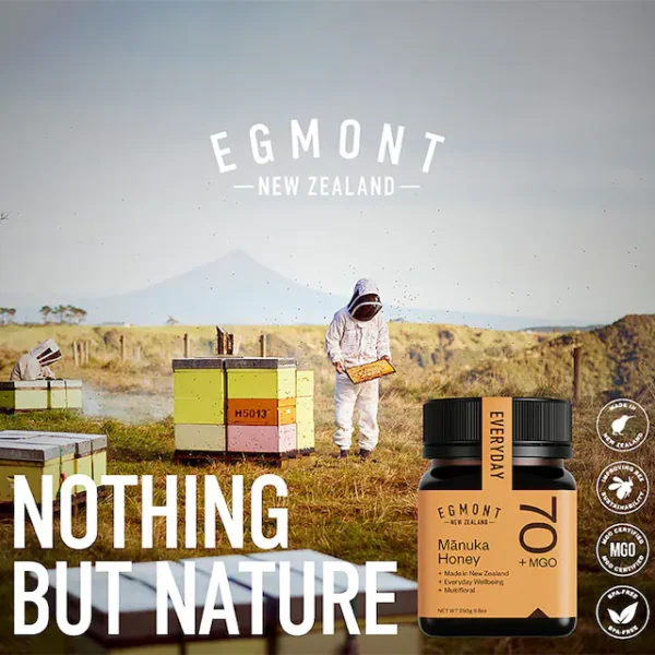 Egmont Honey Manuka Honey MGO 70+ 250g - Image 4