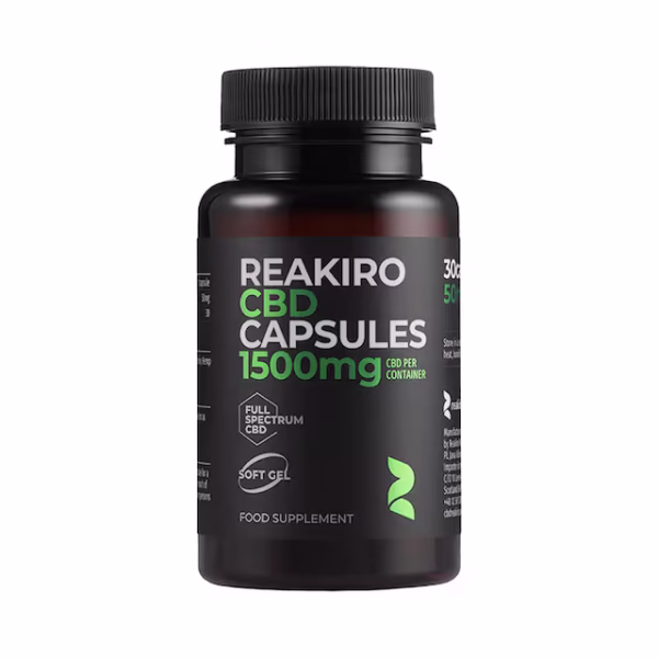Reakiro CBD Gel 50mg 30 Capsules
