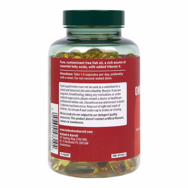 Holland & Barrett Omega 3 Fish Oil 1200mg 120 Capsules - Image 2