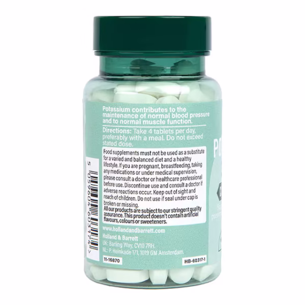 Holland & Barrett Potassium 120 Tablets - Image 3