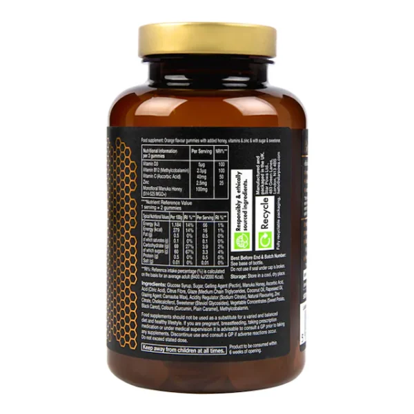 Starpowa OUKA Manuka Honey Monofloral 525mgo+ 60 Vegan Gummies - Image 3