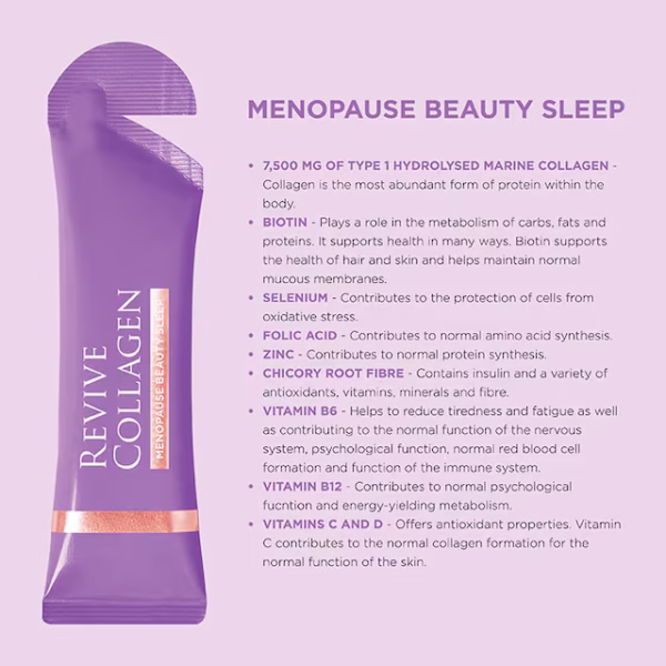 Revive Collagen Menopause Beauty Sleep Hydrolysed Marine Collagen 7,500mgs 14 days Supply - Image 2