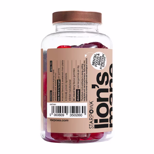 Starpowa Lion's Mane 500mg 60 Gummies - Image 2
