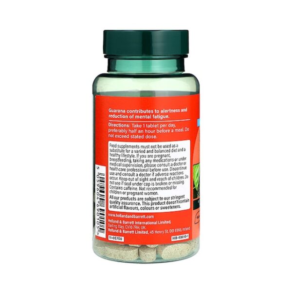 Holland & Barrett Guarana Complex 90 Tablets - Image 3