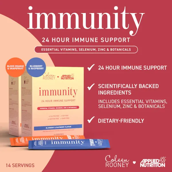 Applied Nutrition Coleen Rooney Immunity Support Blueberry & Raspberry 14 x 5g Sachets - Image 3