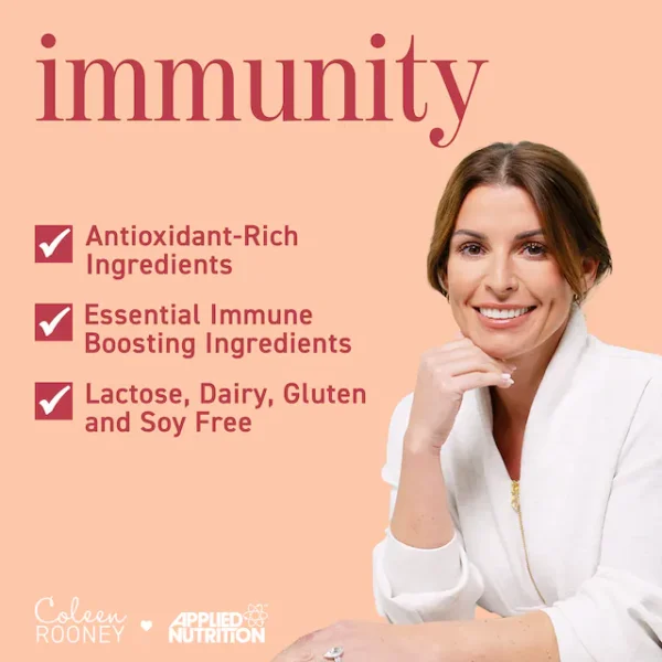 Applied Nutrition Coleen Rooney Immunity Support Blueberry & Raspberry 14 x 5g Sachets - Image 2