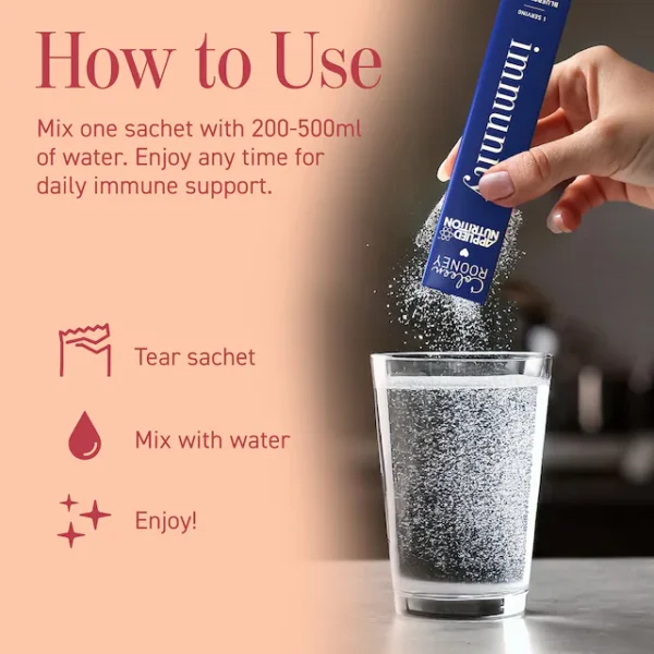Applied Nutrition Coleen Rooney Immunity Support Blueberry & Raspberry 14 x 5g Sachets - Image 4