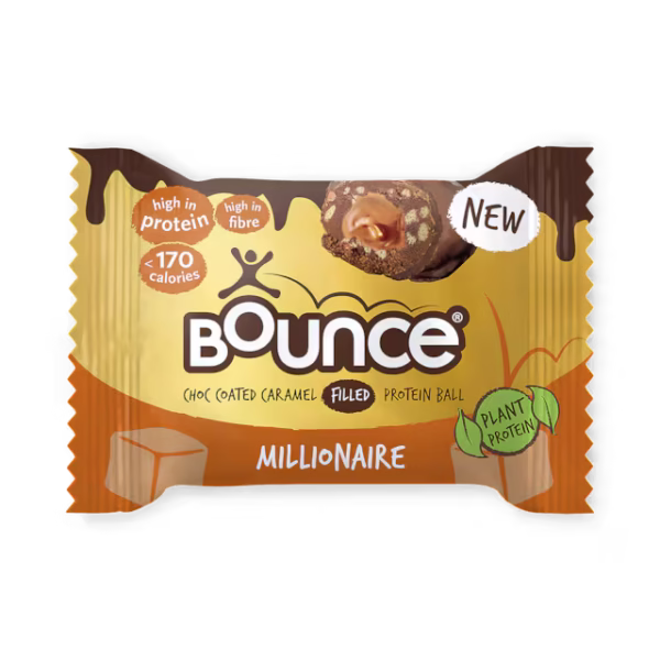 Bounce Dipped Chocolate Caramel Millionaire Plant Protein Ball 40g