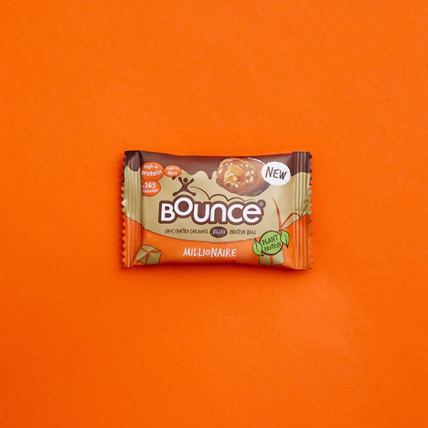 Bounce Dipped Chocolate Caramel Millionaire Plant Protein Ball 40g - Image 3