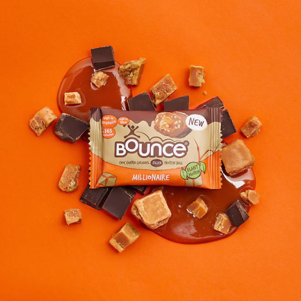 Bounce Dipped Chocolate Caramel Millionaire Plant Protein Ball 40g - Image 4
