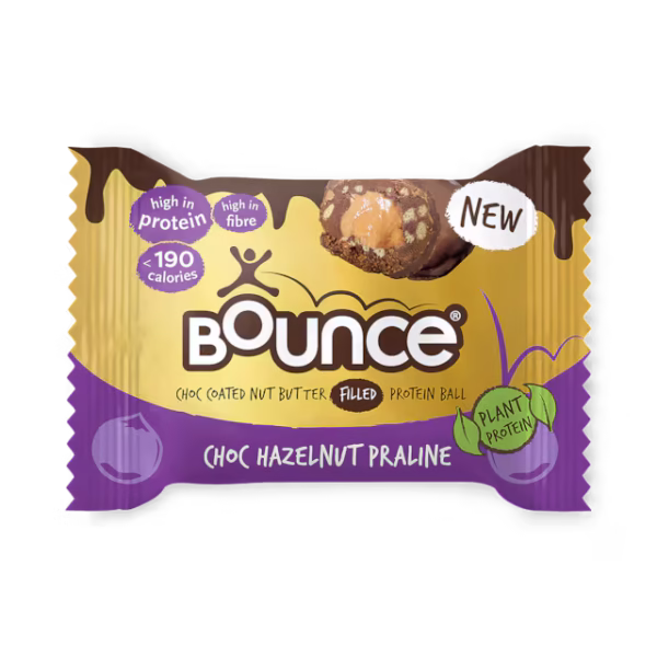 Bounce Dipped Chocolate Hazelnut Praline Plant Protein Ball 40g