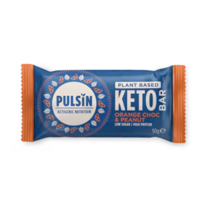 Pulsin Orange Chocolate & Peanut Keto Bar 50g